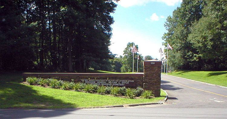 Cemetery entrance gate
