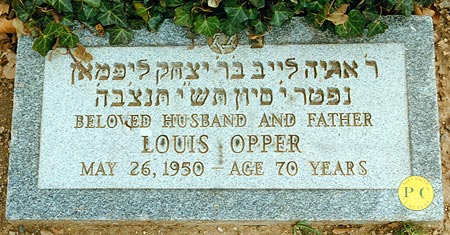 Louis (Libel) Opper's footstone