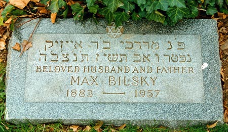 Max Bilsky's footstone
