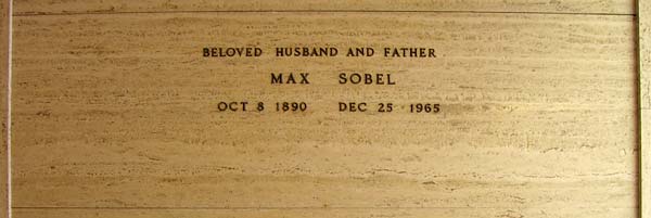 Max Sobel's cryptstone