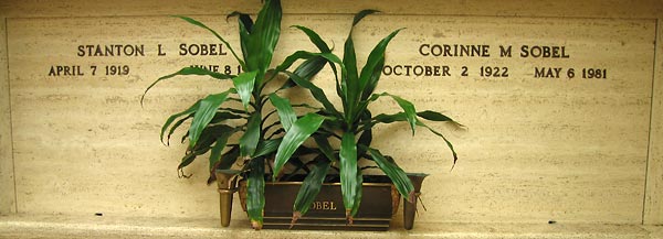 Stanton & Corinne Sobel's cryptstone