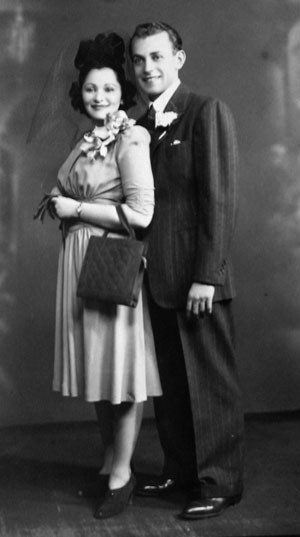 Bea & Sam Morden on their wedding day