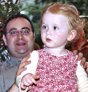 Jon Franks with niece Eliana