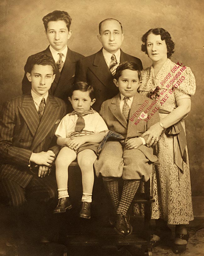 Isidore & Rose Gilbert and family (about 1936)