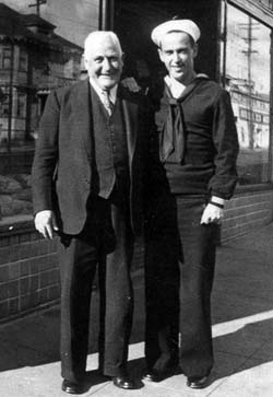 Julius Perlman with Uncle Jake (1945)