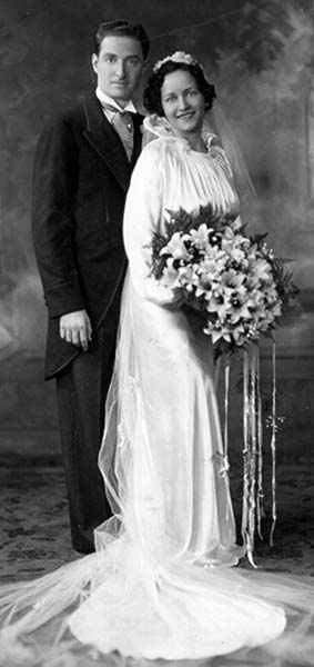 Irving & Mildred's Wedding Photo (1936)