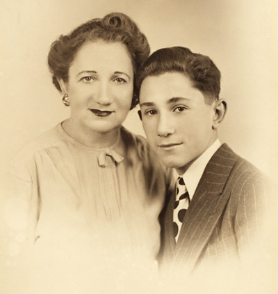 Rose Miller Gilbert with son Arnold
