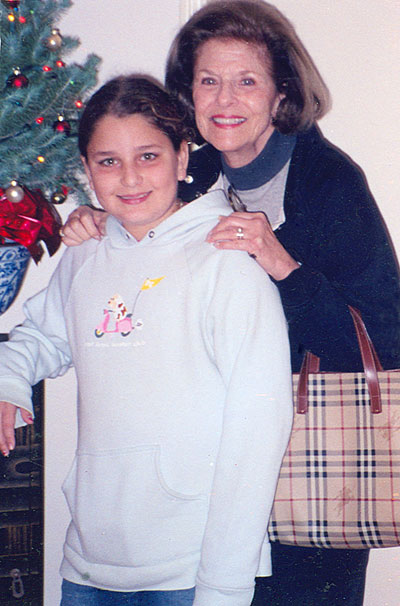 Samantha Scadron with grandmother Dorothy Graf