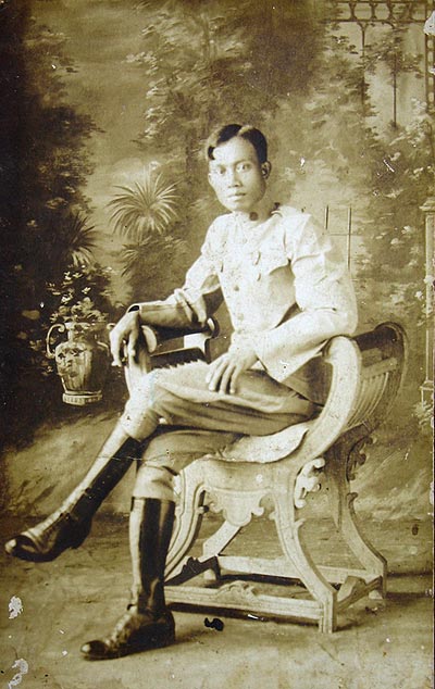 Santiago Valenton as a young man