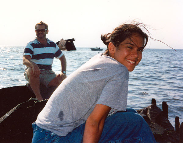 Sarah Katz with father Peter