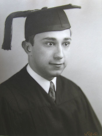 Ted Gilbert's graduation photo