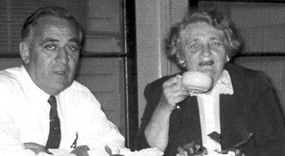 Theckla & John on Mildred's porch (1950's)