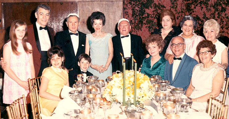 Seibel Family Table 1 at Roni & Jerry's Wedding (1969)