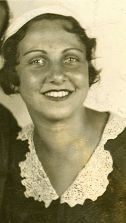 Thelma Auerbach (14 years old) at Long Branch, NJ (1932)